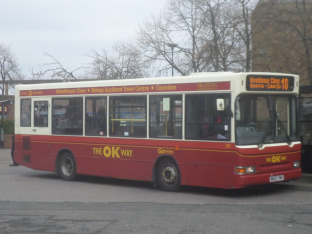 0571 NK53 TMV Go North East The  OK Way Dennis Dart MPD on the 18 to Woodhouse Close