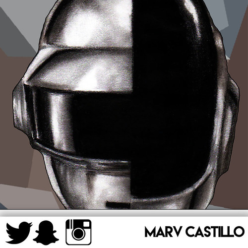 Daft Punk by Marv Castillo - Add marvcastillo on Twitter, Snapchat, and Instagram!