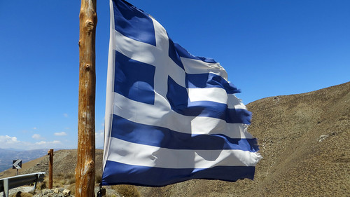 Kreta 2016 190 Griekse vlag / Greek flag