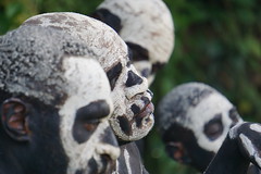 Skeleton boys, Mt. Hagen, Papua New Guinea