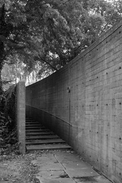 hans chr. hansen, architect: ringbo nursing home, bagsværd, copenhagen 1961-1963. garden stairs