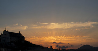 Gaeta's churches at sunset
