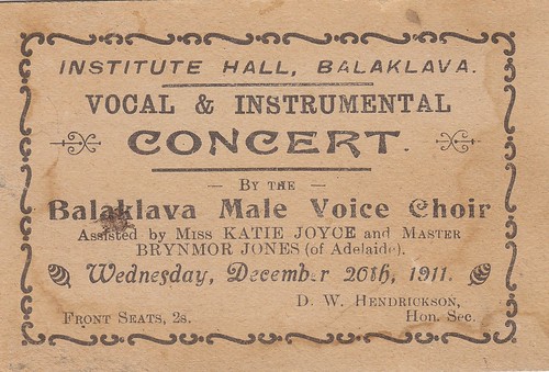 balaklava institute 1911 vocal instrumental male choir voice katie joyce brynmor jones hendrickson