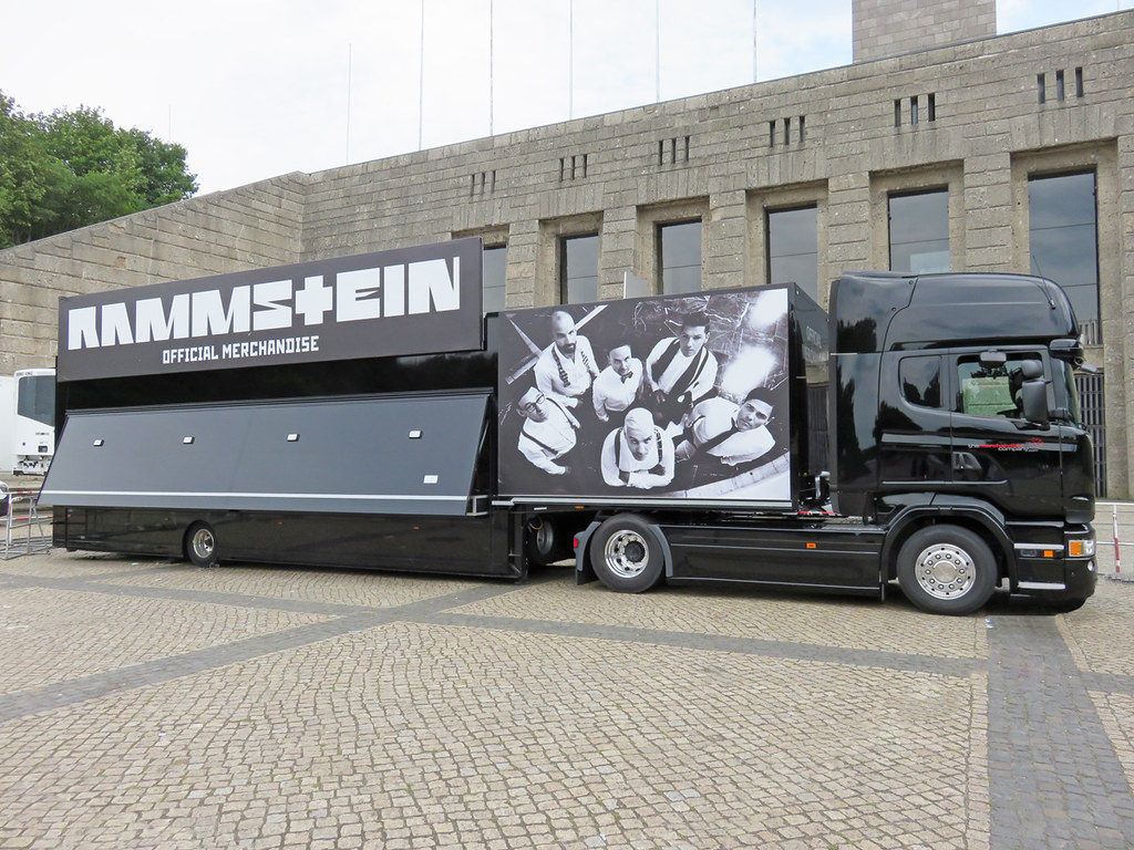 rammstein tour trucks