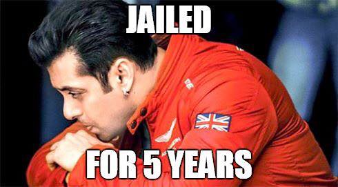 Salman Khan jailed for 5 years!!