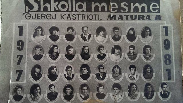MATURA. 1977 - 1981. GJIMNAZI GJERGJ KASTRIOTI DURRËS.