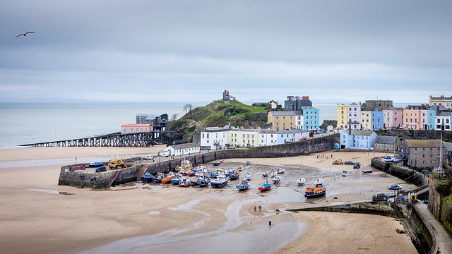 Tenby Harbour South West Wales.