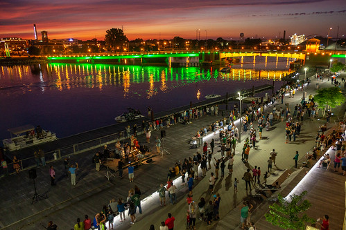 CityDeck Bridge Lighting Ceremony 25 by City of Green Bay, citydeck downtown bridge lighting lights night city deck