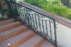 Forged Wrought Iron Step Rail