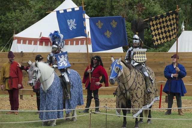 English and French Knights, Jousting Competition, Arundel Castle