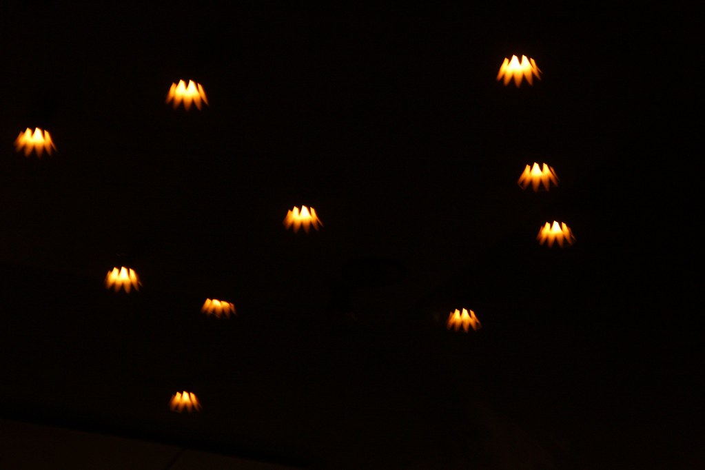 Lamps in the ceiling