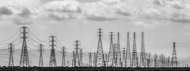 Towers and Wires - Man made landscape