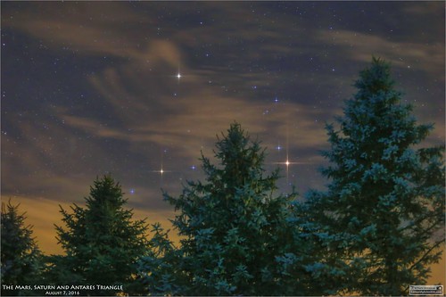 tomwildoner leisurelyscientistcom leisurelyscientist mars saturn antares scorpius clouds trees glow nightsky night astronomy astrophotography astronomer science space stars canon canon6d teamcanon universetoday earthsky nature environment august 2016