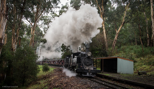 australia trains victoria steam pbr puffingbilly selby 8a rpauvicnaclass rpauvicnaclass8a railpage:class=83 railpage:loco=8a