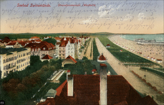 SeebadŚwinoujście, Swinemünde in Pommern - Strandpromenade, Westseite
