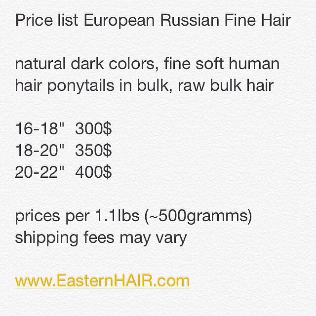 Natural russian hair price list #hairprice #celebritystyli… | Flickr
