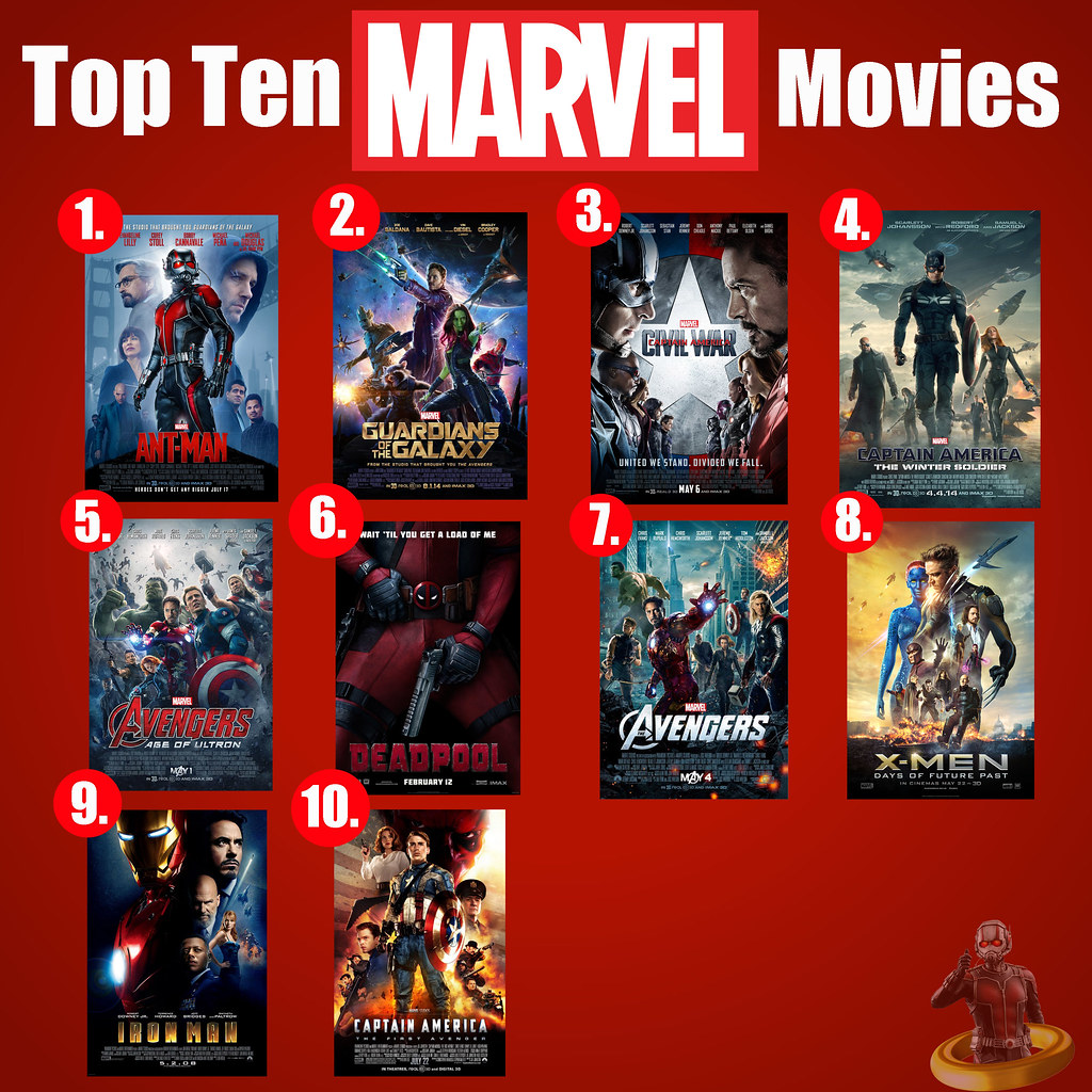Top Marvel Movies To start off Top Ten Week, here's my… Flickr