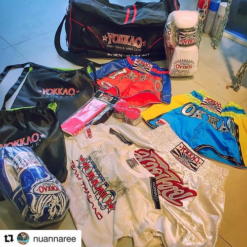 YOKKAO gear for the Thai Royal Family 😊🙏 Knowing that tomorrow the princess and granddaughter of King Bhumipol (King of Thailand) will train with YOKKAO gear, makes all of us extremely proud of what we are doing everyday 🙏  #Repost @nuanna | by yokkaoboxing