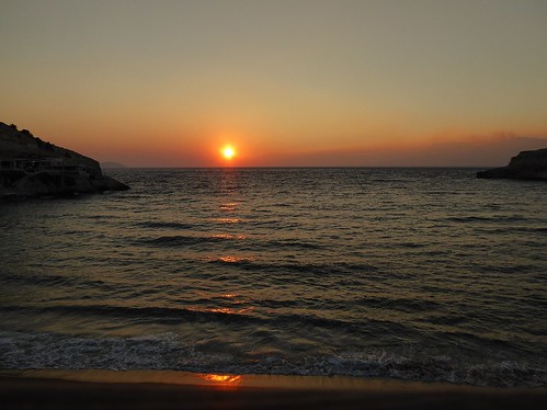 crete greece matala beach strand sonne sonnenuntergang sunset sabineausl sommer summer 2016 panasonic lumix dmctz61 tz61 water wasser sea meer ελλάδα