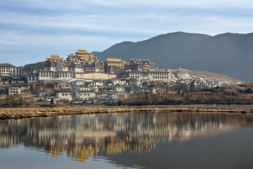 Ganden Sumtseling Monastery by dabananabunch, The Ganden Sumtsenling Monastery in Shangri-la is the largest Tibetan Buddhist monastery in Yunnan p