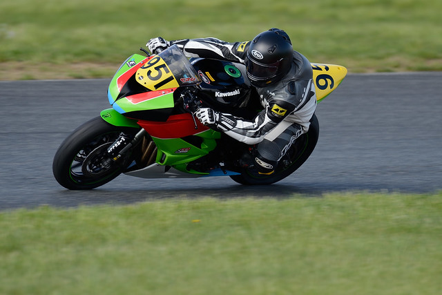 Number 951 Kawasaki ZX6R ridden by Kervin Sydnor