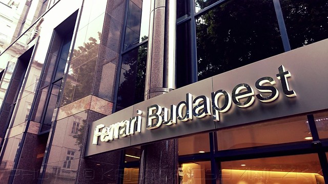 Ferrari Budapest next to the Qatar Airways Ticket Office Hungary