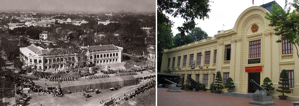 Hanoi 1922 - Tòa nhà Sở Quan thuế Đông Dương (Direction des Douanes),  sau 1954 là Bảo tàng Cách Mạng Việt Nam, từ 2011 sáp nhập vào Bảo tàng Lịch sử Quốc gia