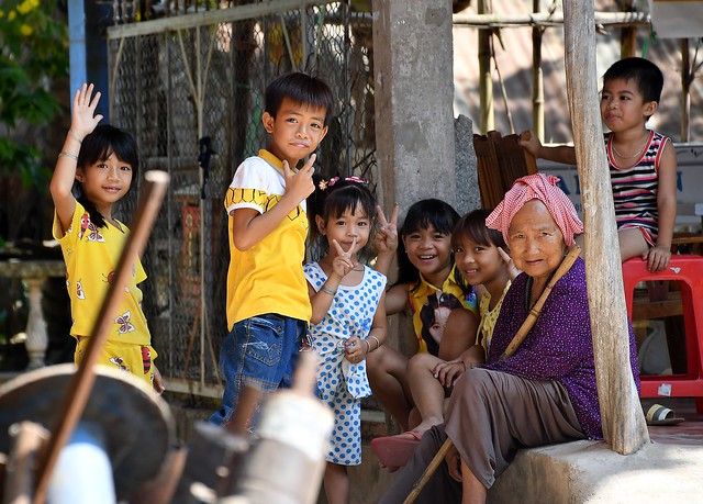 Kids of Tan Chau Village, Vietnam.