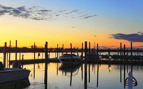 Marina Bay on Branchport Creek by Along the way...,