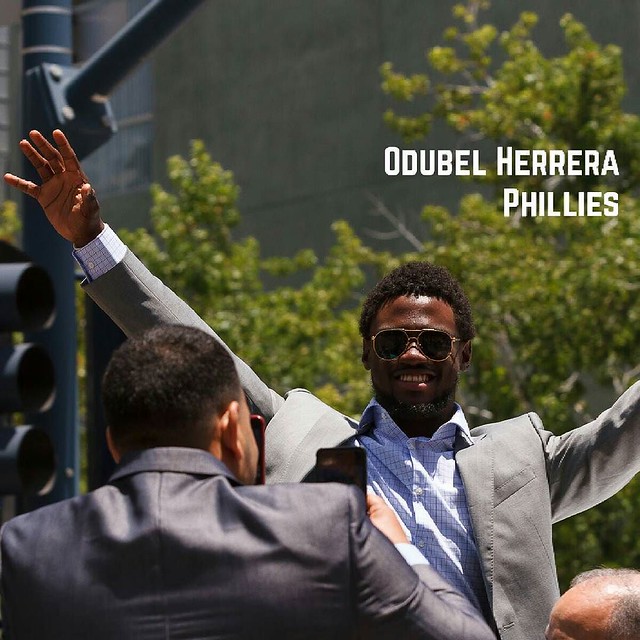 Odubel Herrera, Philadelphia Phillies, 2016 MLB Red Carpet Show Parade