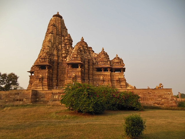 INDIA - Khajuraho Group of Monuments is a group of about 20  Hindu and Jain temples, reliefs and sculptures,  14189/7050