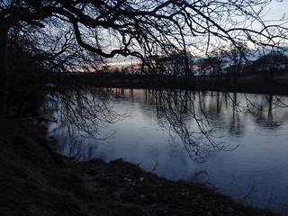 Sunset at River North Tyne, Bellingham, England