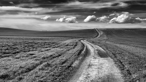landscape sky clouds cloudscape outdoors countryside road path bnw blackandwhite nature land earth lumix lumixgx8