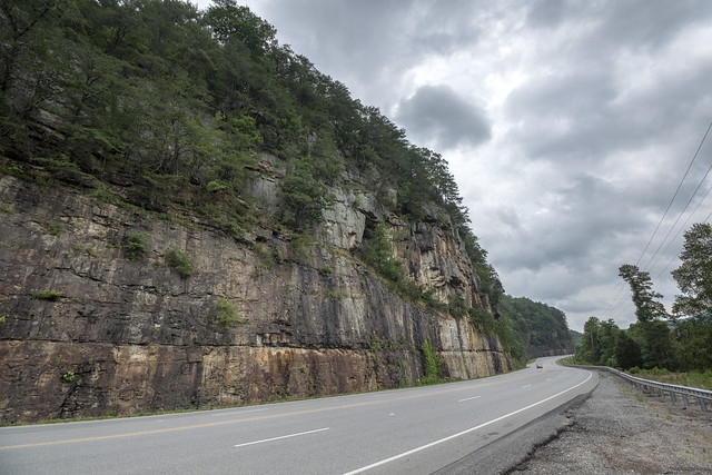 Pennsylvanian sandstone, Hwy 111, Sequatchie County, Tennessee
