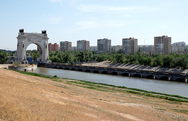 VOLGOGRAD  - FIRST LOCK OF THE VOLGA-DON-CANAL