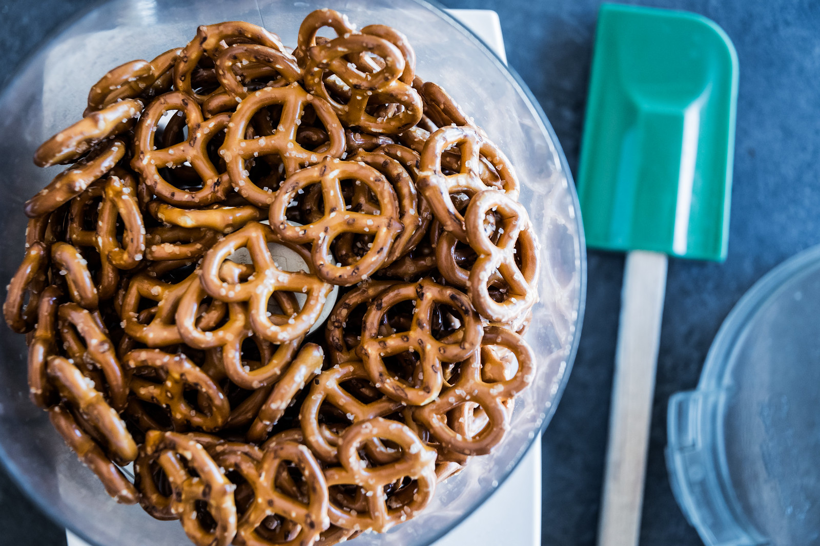 pretty pretzels about to become powdered pretzels
