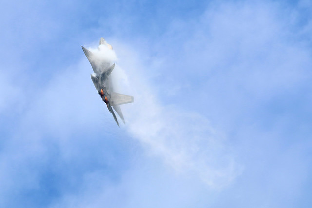 USAF F-22 Raptor at Royal International Air Tattoo, Gloucestershire, UK