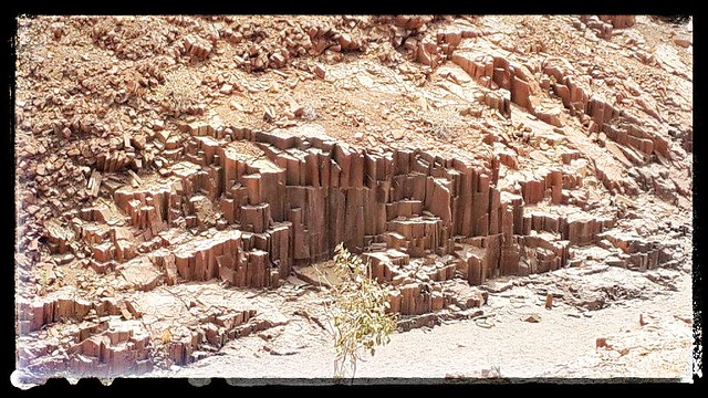 Organ Pipe Rock formation in Damaraland Namibia.