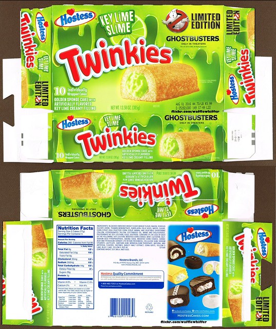 Hostess Twinkies - Ghostbusters Key Lime Slime - July 2016
