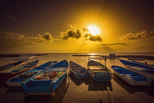 trinidad trinidadandtobago sunset boatyard brickfield sea landscape seascape ocean boats boat sun sky clouds nature nikon d5200 tokina 1116mm