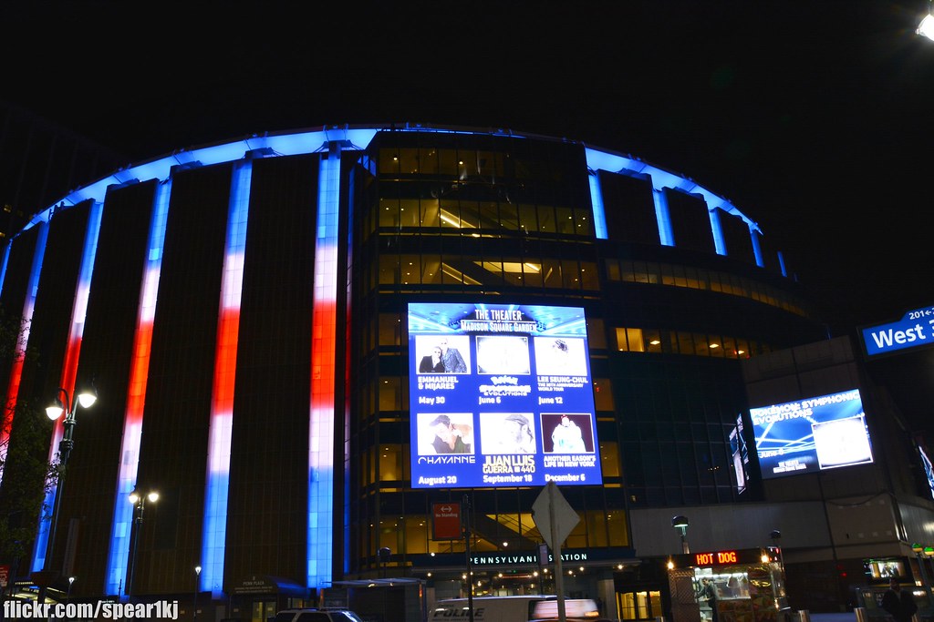 Madison Square Garden At Night New York City Kevin Flickr