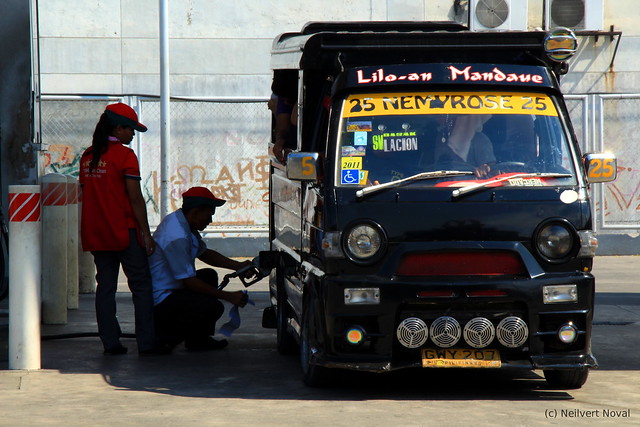 Fueling A Jeepney
