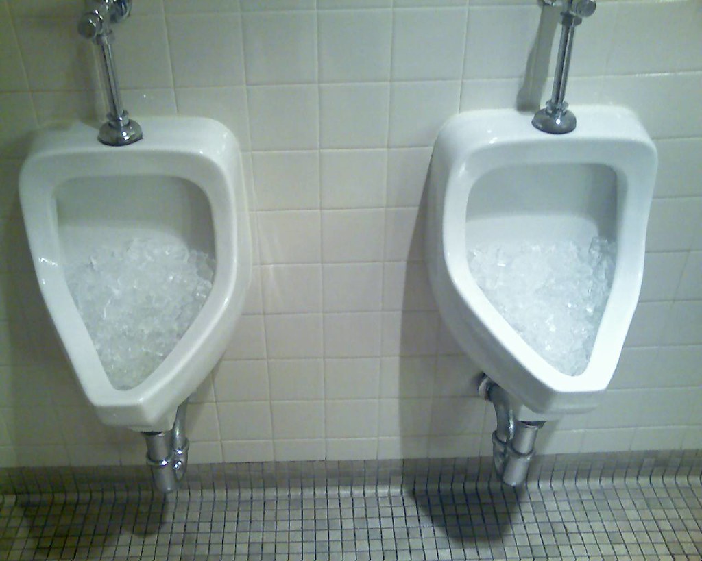 ice in the urinals (MN)
