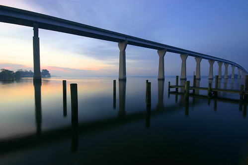 bridge topf25 water sunrise 123faves