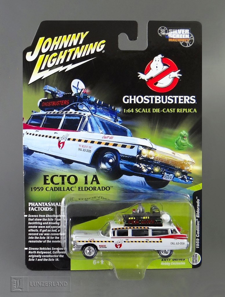 1959 CADILLAC Ecto 1 a /"Ghostbusters/"//JOHNNY LIGHTNING 1:64