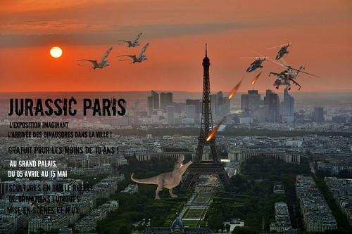 Affiche exposition "Jurassic Paris" | by vingtroisdrive