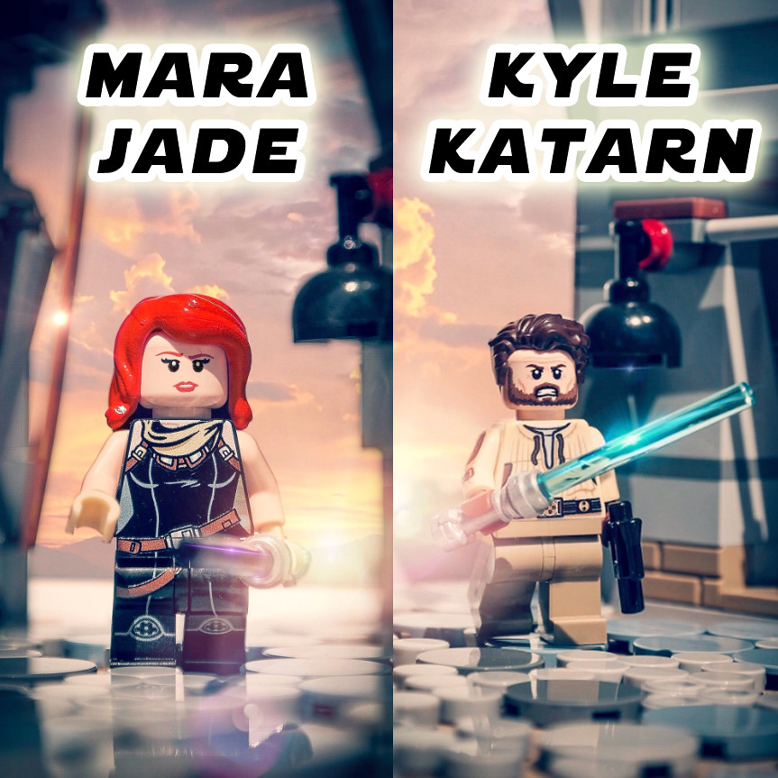 Custom print LEGO minifigures Mara Jade & Kyle Katarn