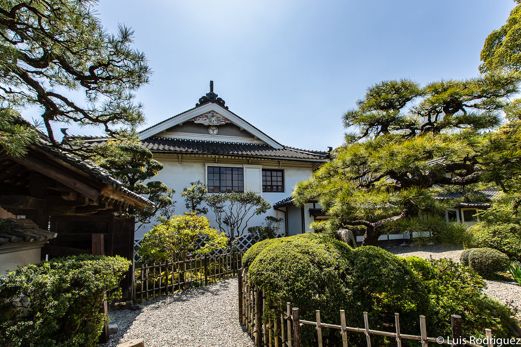 Jardín de la residencia Honhaga de Uchiko