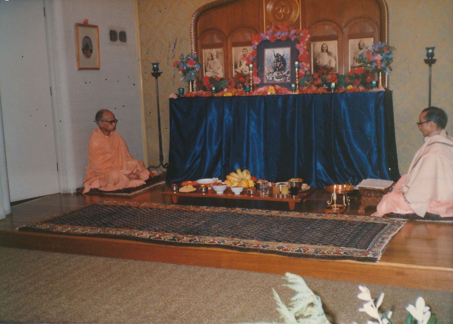 Swami Shraddhananda Swami Pramathananda Kali Puja