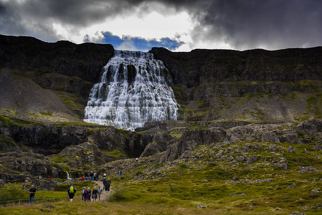 Dynjandi waterfall in Iceland.